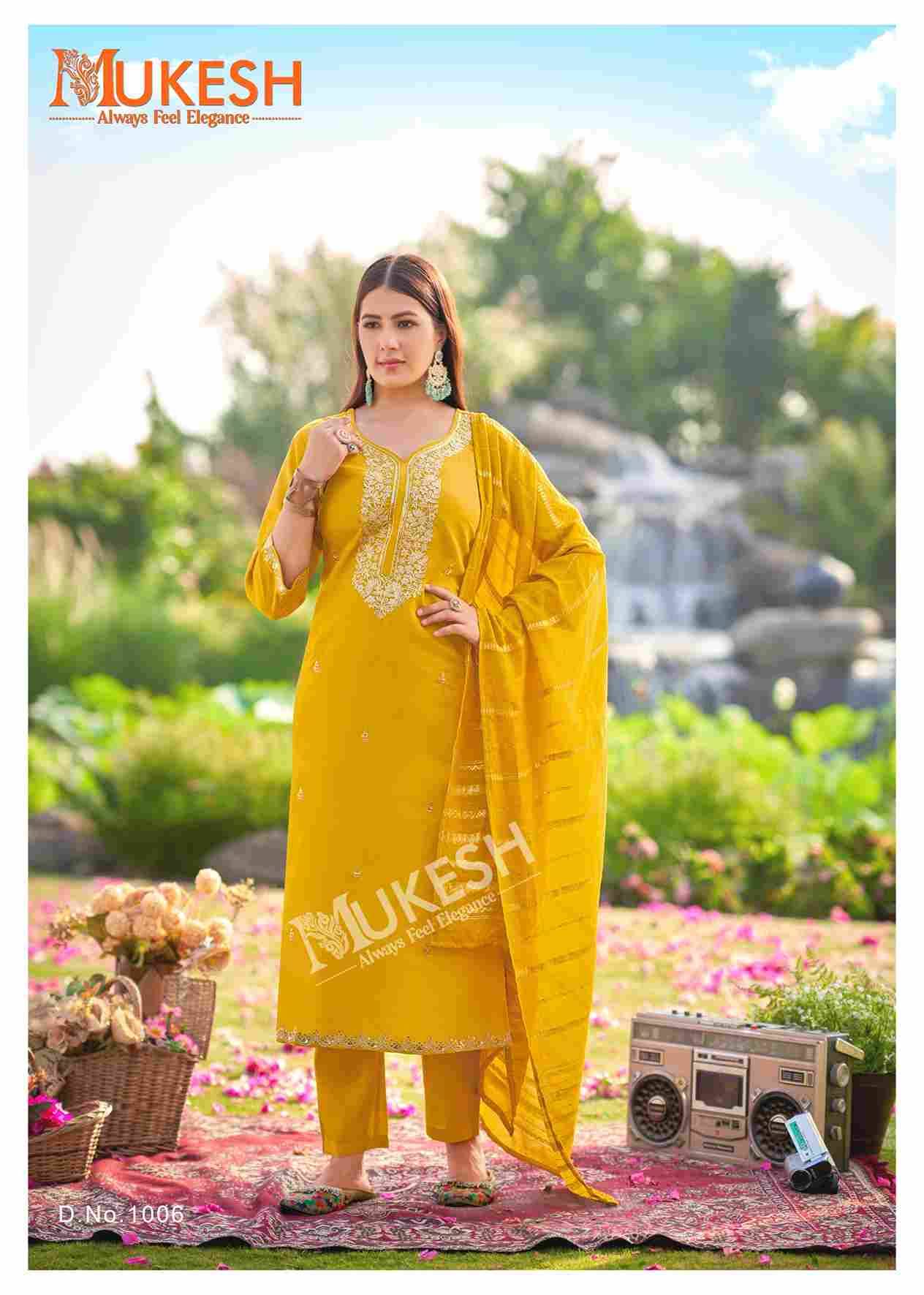 Dilbara By Mukesh 1001 To 1008 Series Designer Festive Suits Beautiful Fancy Stylish Colorful Party Wear & Occasional Wear Roman Dresses At Wholesale Price