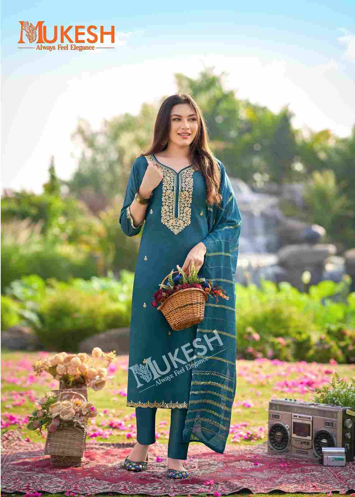 Dilbara By Mukesh 1001 To 1008 Series Designer Festive Suits Beautiful Fancy Stylish Colorful Party Wear & Occasional Wear Roman Dresses At Wholesale Price