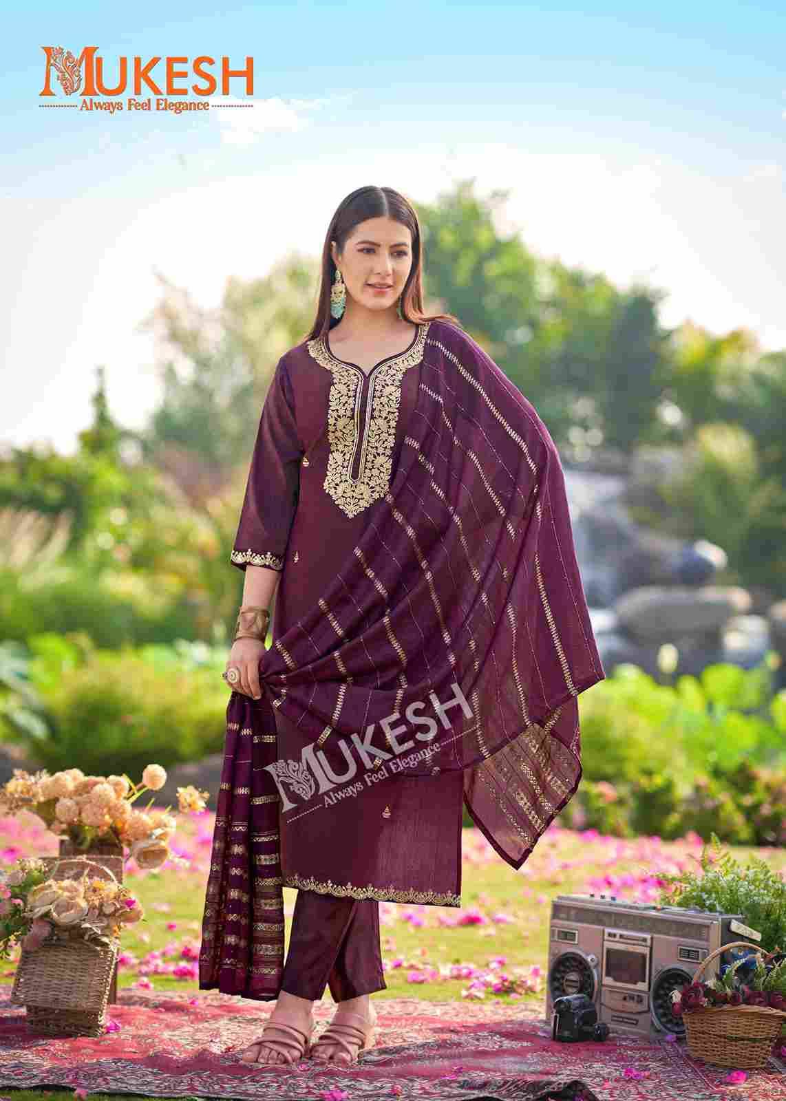 Dilbara By Mukesh 1001 To 1008 Series Designer Festive Suits Beautiful Fancy Stylish Colorful Party Wear & Occasional Wear Roman Dresses At Wholesale Price