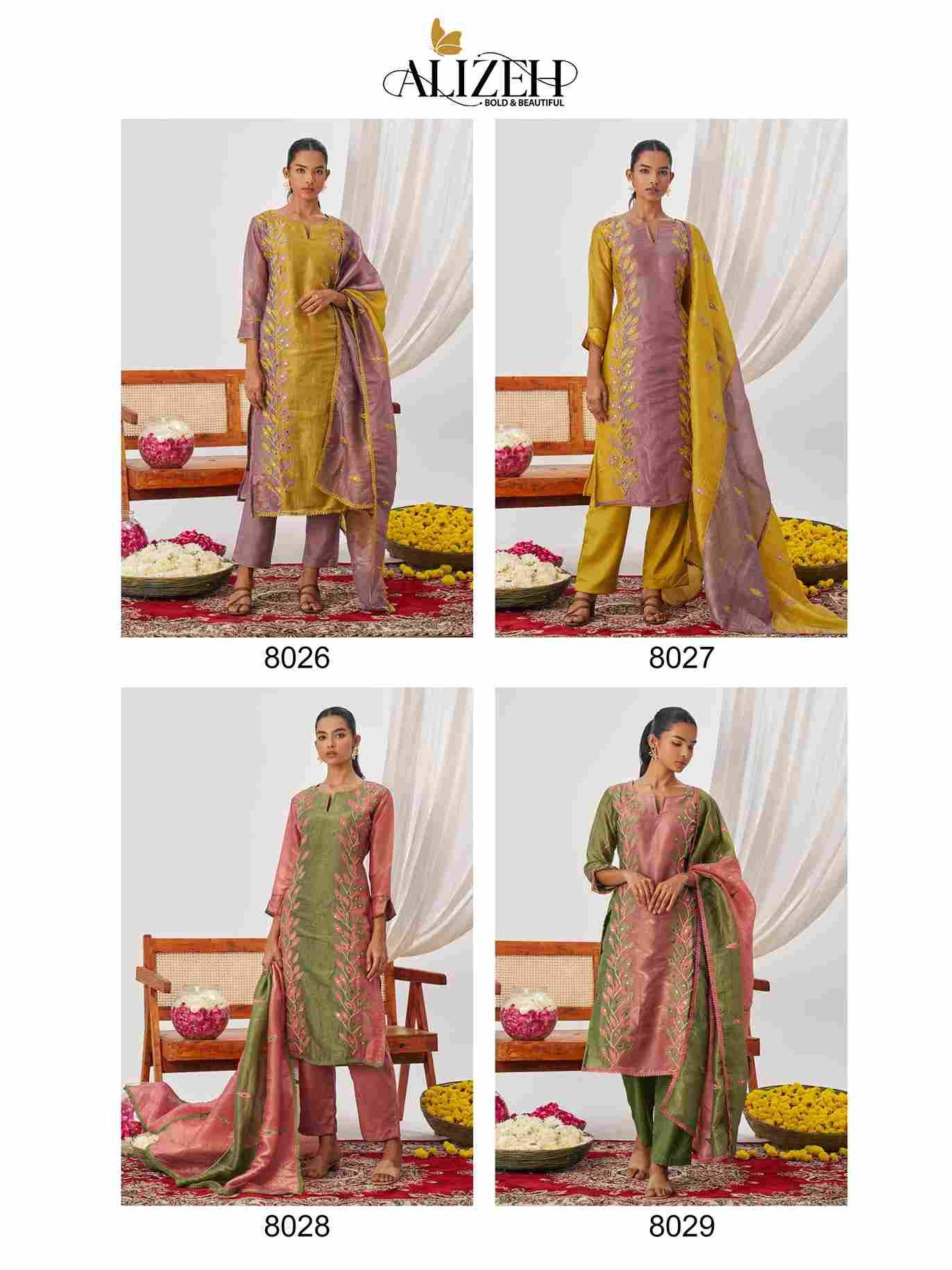 Phool By Alizeh 8026 To 8029 Series Beautiful Festive Suits Colorful Stylish Fancy Casual Wear & Ethnic Wear Crush Dresses At Wholesale Price