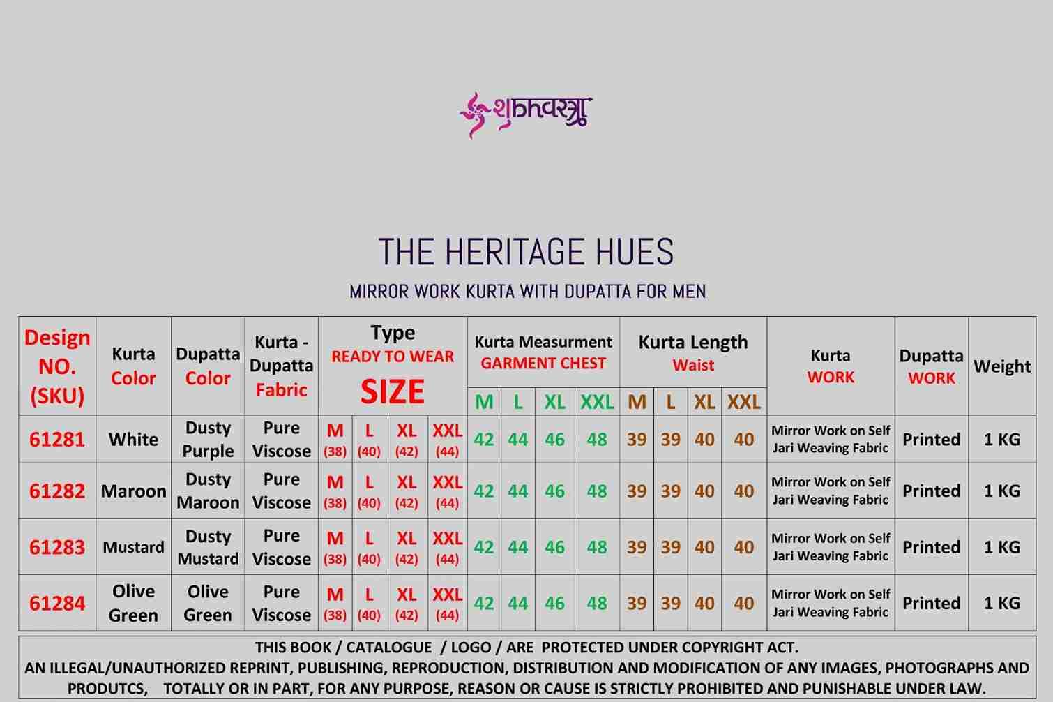 The Heritage Hues By Shubhvastra 61281 To 61284 Series Beautiful Colorful Stylish Fancy Casual Wear & Ethnic Wear & Ready To Wear Pure Viscose Kurtas At Wholesale Price