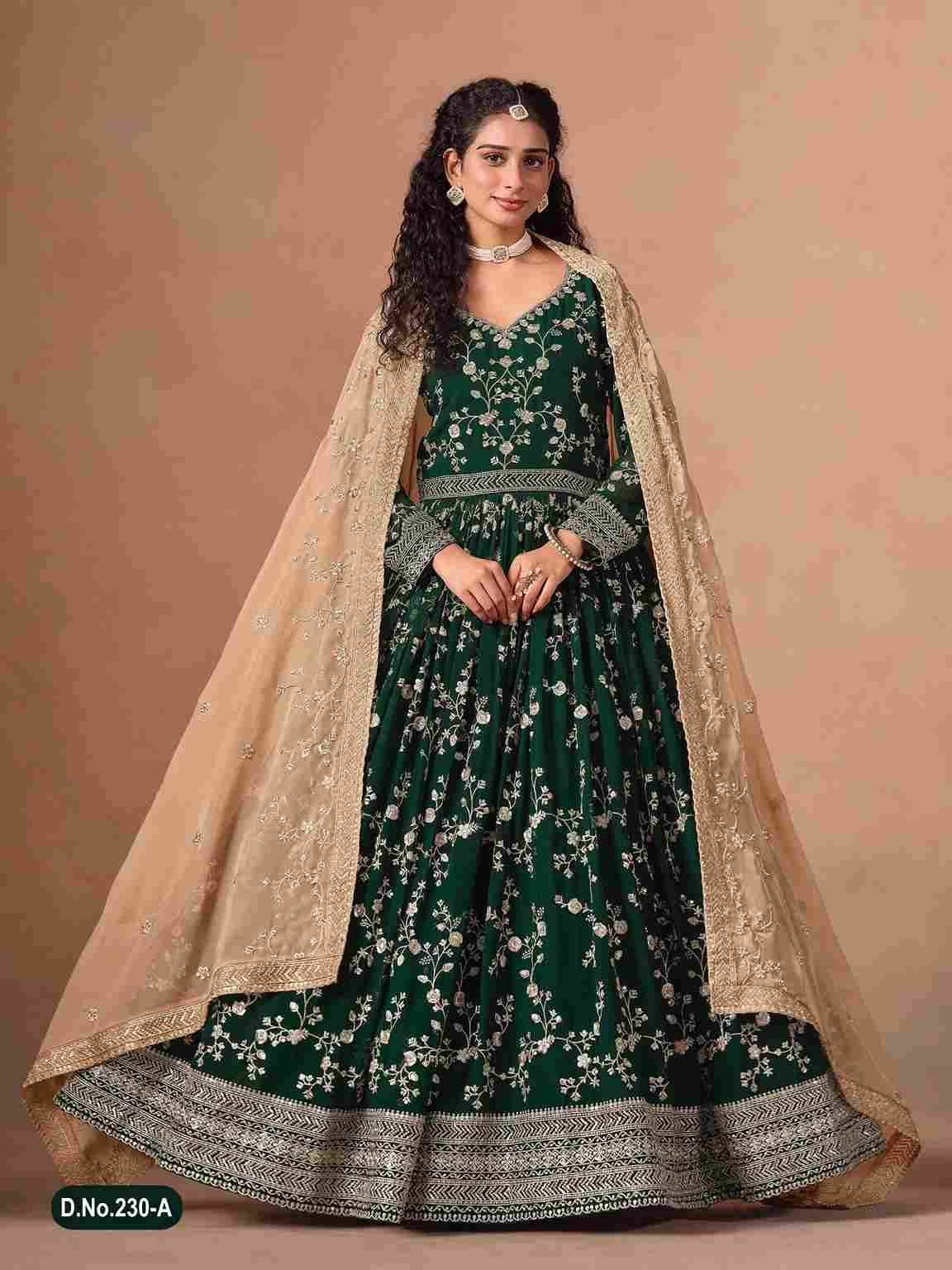 Aanaya Vol-230 By Twisha 230-A To 230-D Series Designer Anarkali Suits Beautiful Fancy Colorful Stylish Party Wear & Occasional Wear Faux Georgette Dresses At Wholesale Price