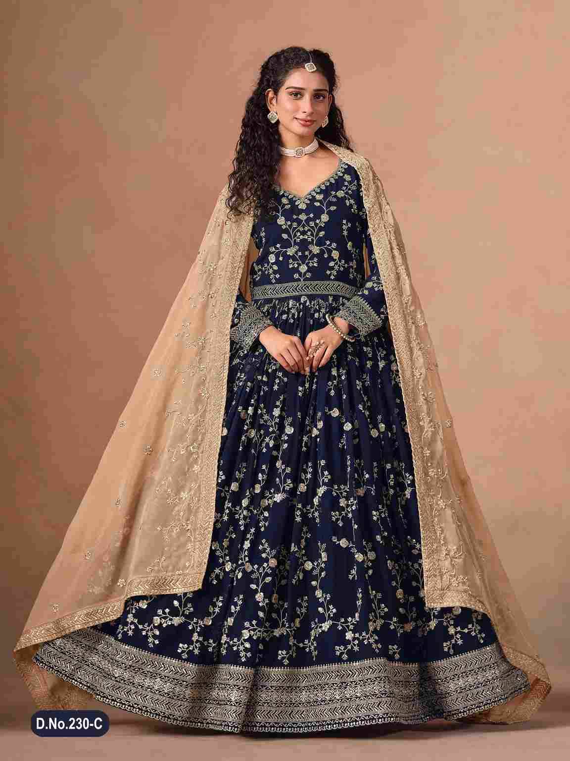 Aanaya Vol-230 By Twisha 230-A To 230-D Series Designer Anarkali Suits Beautiful Fancy Colorful Stylish Party Wear & Occasional Wear Faux Georgette Dresses At Wholesale Price