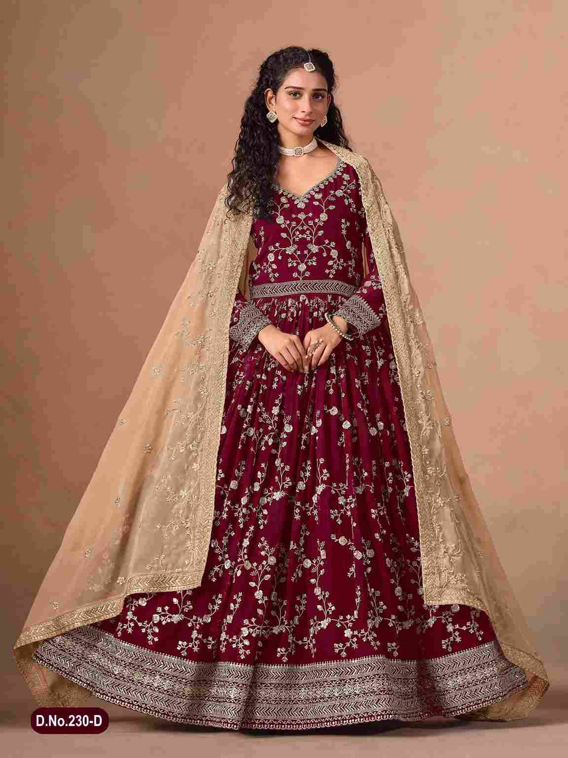 Aanaya Vol-230 By Twisha 230-A To 230-D Series Designer Anarkali Suits Beautiful Fancy Colorful Stylish Party Wear & Occasional Wear Faux Georgette Dresses At Wholesale Price