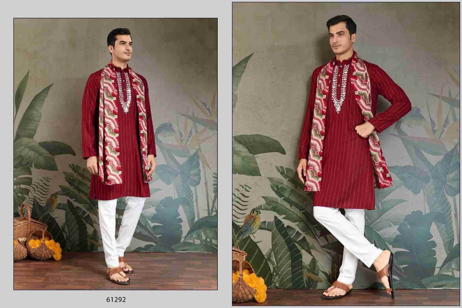 Ethnic Elevated By Shubhvastra 61291 To 61294 Series Beautiful Colorful Stylish Fancy Casual Wear & Ethnic Wear & Ready To Wear Pure Viscose Kurtas With Dupatta At Wholesale Price