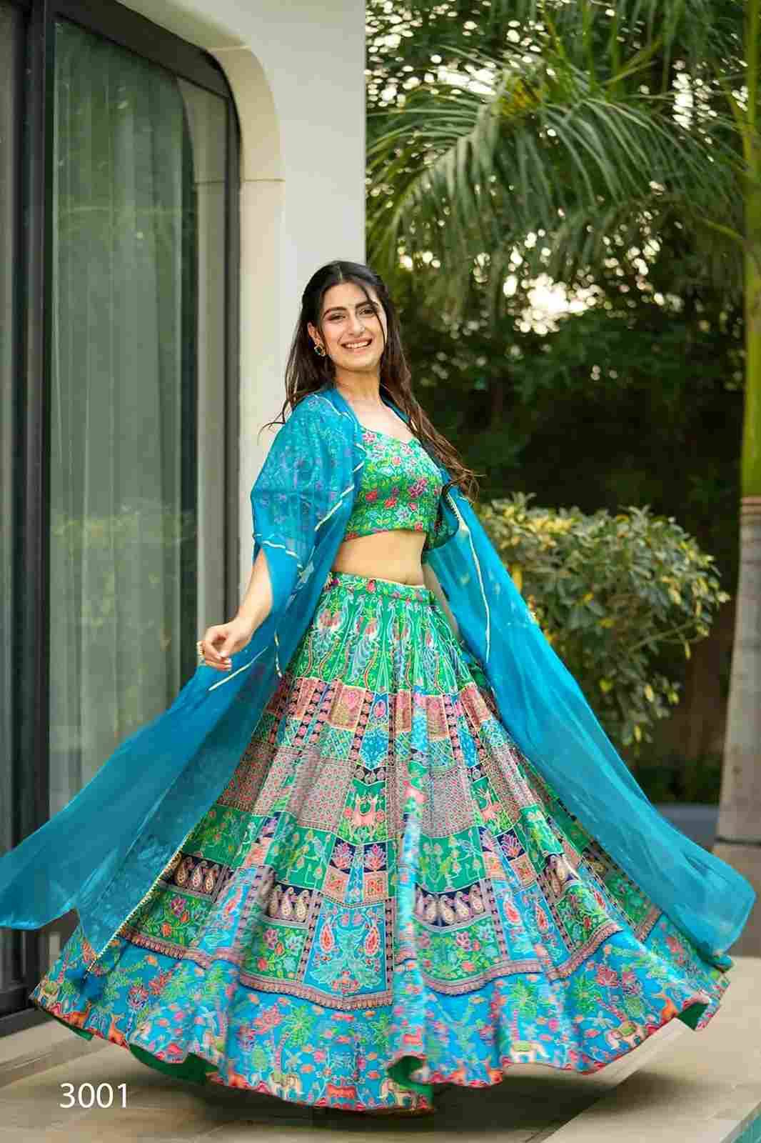 Vallari Vol-3 By Fashid Wholesale 3001 To 3005 Series Designer Beautiful Collection Occasional Wear & Party Wear Silk Lehengas At Wholesale Price