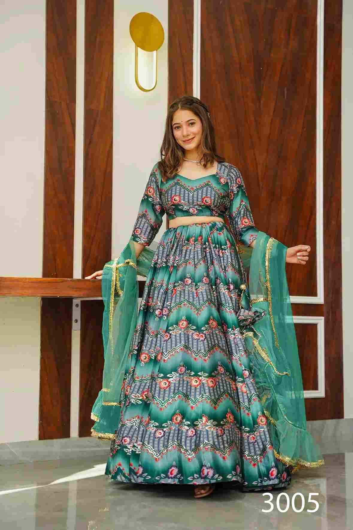 Vallari Vol-3 By Fashid Wholesale 3001 To 3005 Series Designer Beautiful Collection Occasional Wear & Party Wear Silk Lehengas At Wholesale Price