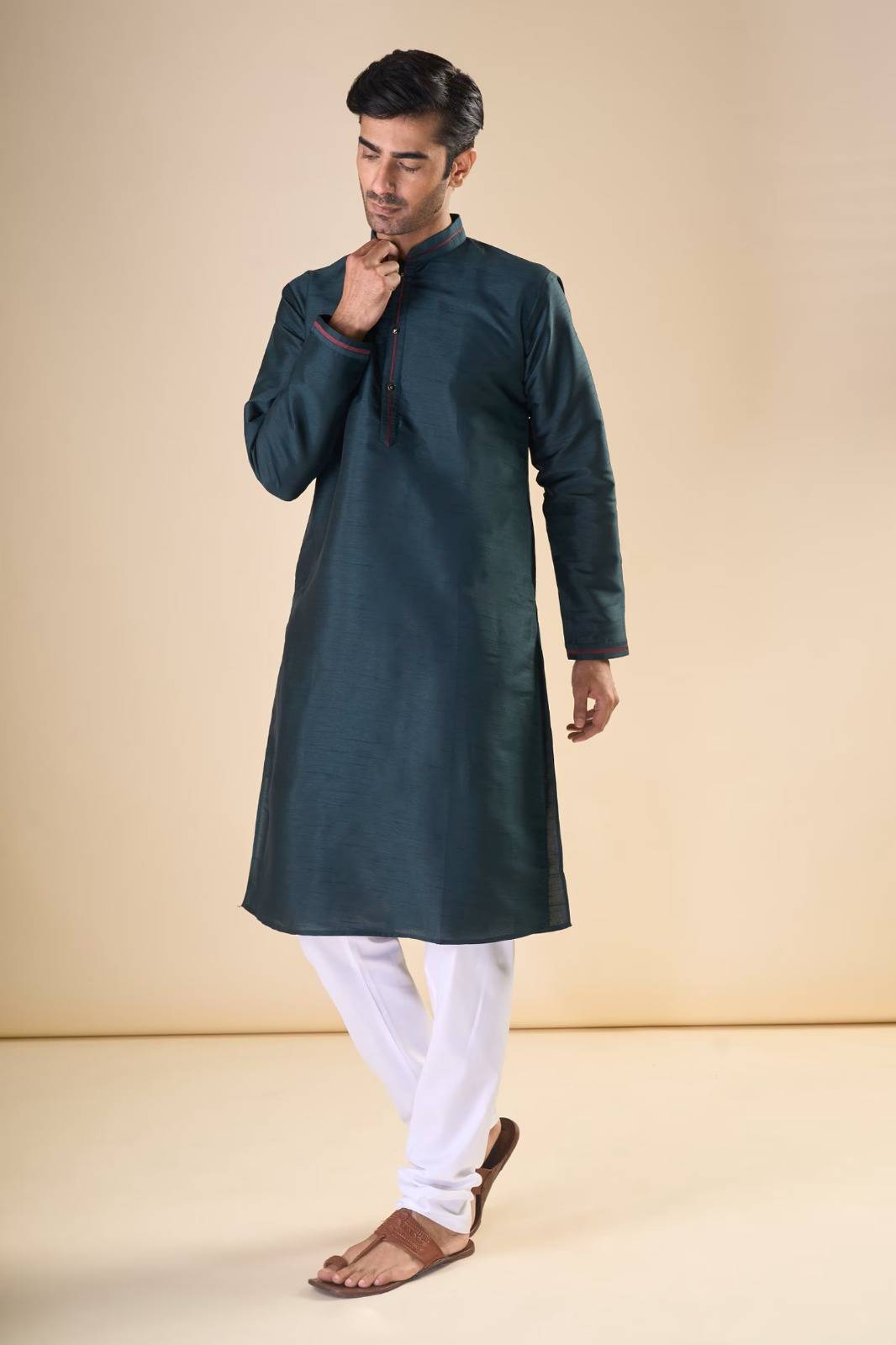 Wedding Collection Vol-21 By Outluk 21001 To 21011 Series Beautiful Colorful Stylish Fancy Casual Wear & Ethnic Wear & Ready To Wear Pure Silk Kurtas With Pajamas At Wholesale Price