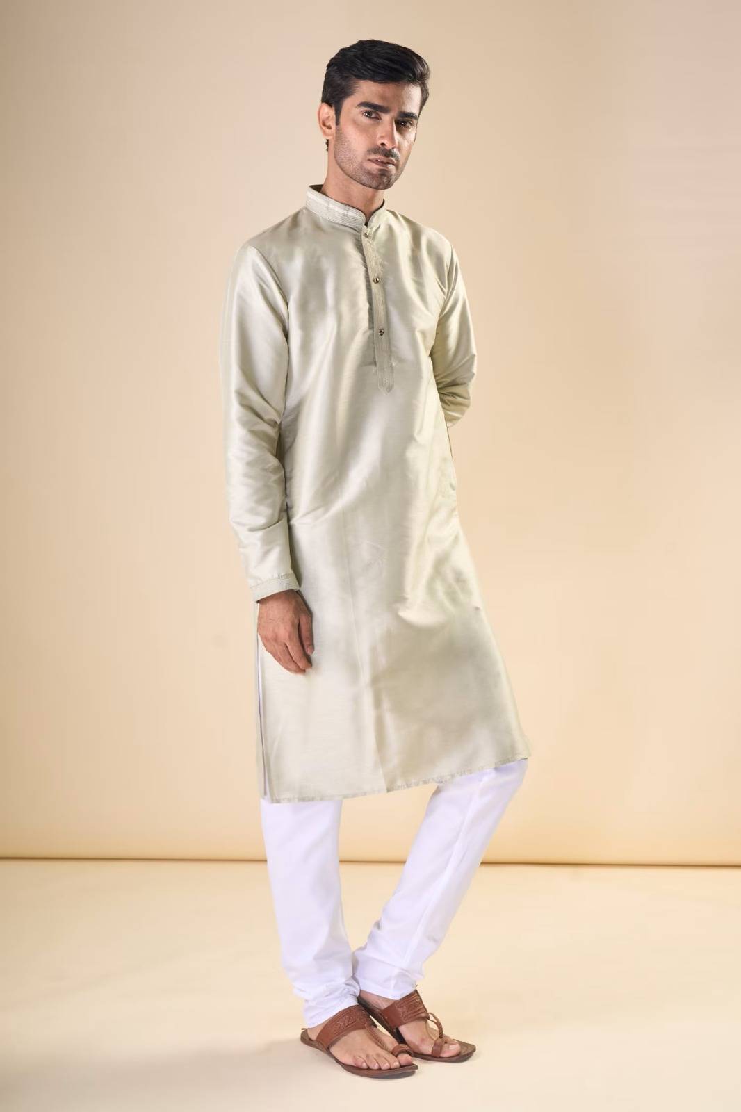 Wedding Collection Vol-21 By Outluk 21001 To 21011 Series Beautiful Colorful Stylish Fancy Casual Wear & Ethnic Wear & Ready To Wear Pure Silk Kurtas With Pajamas At Wholesale Price