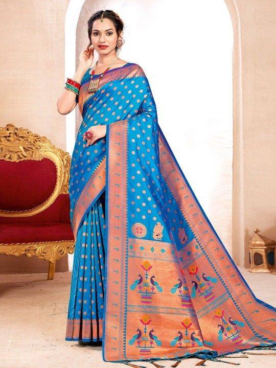 Kavita By Fashid Wholesale 1001 To 1006 Series Indian Traditional Wear Collection Beautiful Stylish Fancy Colorful Party Wear & Occasional Wear Paithani Silk Sarees At Wholesale Price