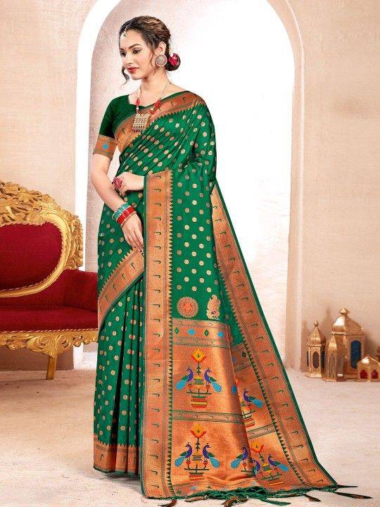 Kavita By Fashid Wholesale 1001 To 1006 Series Indian Traditional Wear Collection Beautiful Stylish Fancy Colorful Party Wear & Occasional Wear Paithani Silk Sarees At Wholesale Price