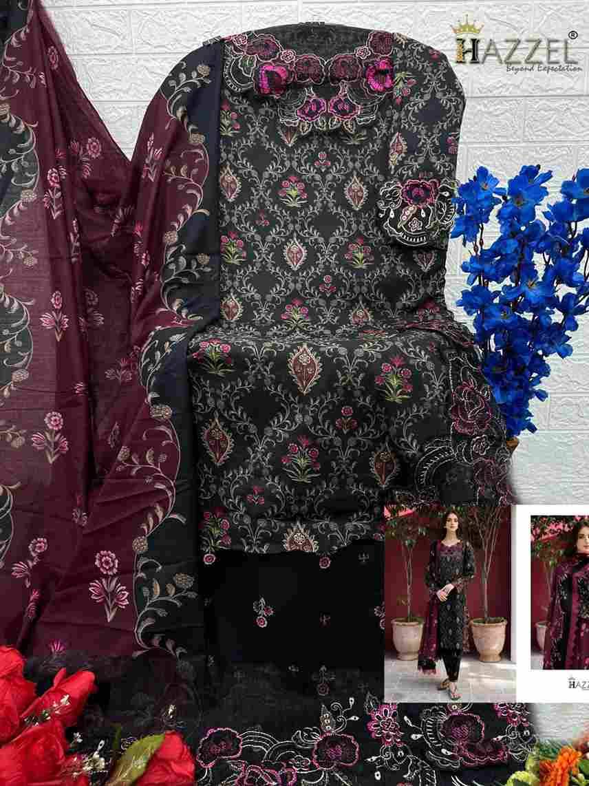 Hazzel Hit Design 0114 By Hazzel Beautiful Pakistani Suits Stylish Fancy Colorful Party Wear & Occasional Wear Pure Cotton Embroidery Dresses At Wholesale Price
