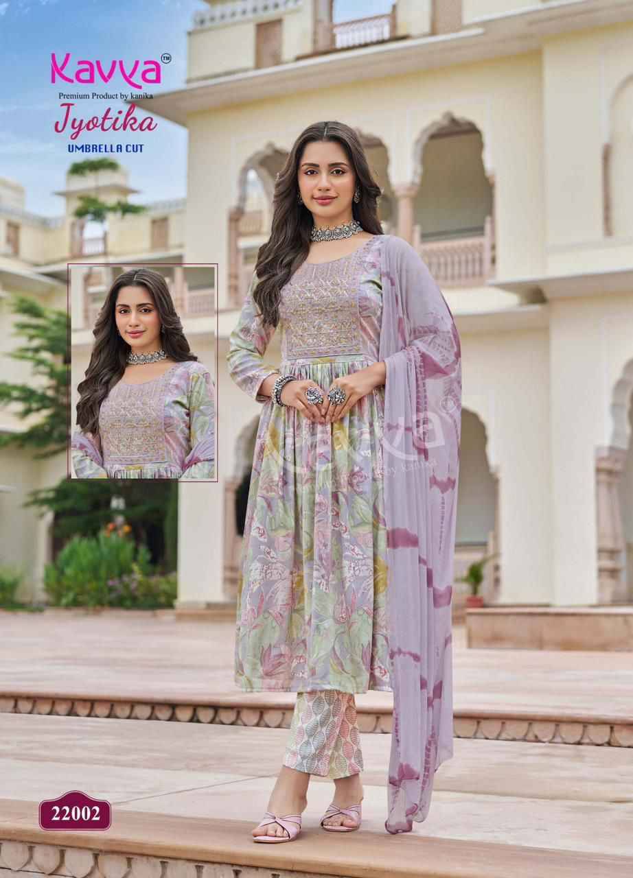 Jyotika Vol-22 By Kavya 22001 To 22010 Series Beautiful Festive Suits Colorful Stylish Fancy Casual Wear & Ethnic Wear Capsule Print Dresses At Wholesale Price