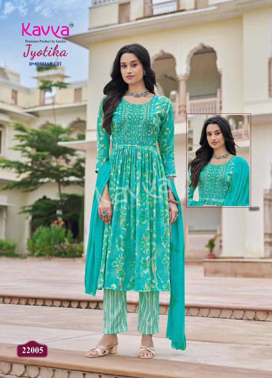 Jyotika Vol-22 By Kavya 22001 To 22010 Series Beautiful Festive Suits Colorful Stylish Fancy Casual Wear & Ethnic Wear Capsule Print Dresses At Wholesale Price