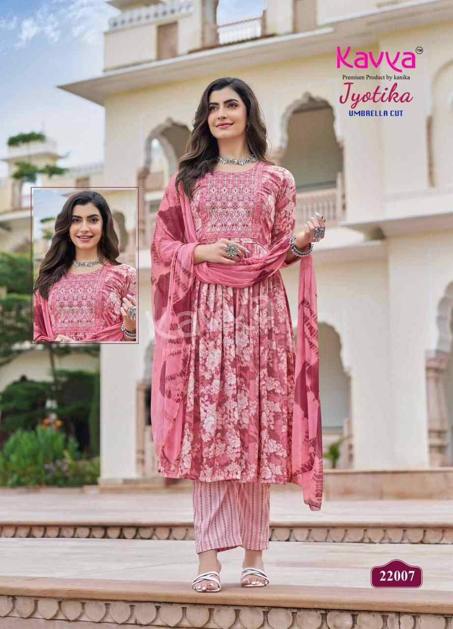 Jyotika Vol-22 By Kavya 22001 To 22010 Series Beautiful Festive Suits Colorful Stylish Fancy Casual Wear & Ethnic Wear Capsule Print Dresses At Wholesale Price