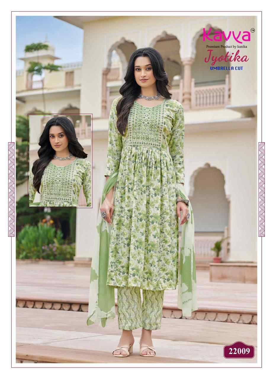 Jyotika Vol-22 By Kavya 22001 To 22010 Series Beautiful Festive Suits Colorful Stylish Fancy Casual Wear & Ethnic Wear Capsule Print Dresses At Wholesale Price