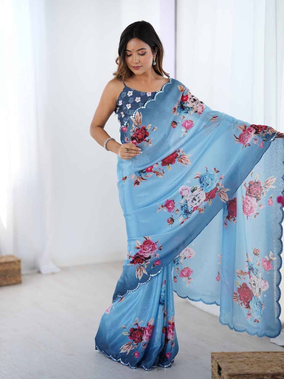 Elena By PC 01 To 10 Series Indian Traditional Wear Collection Beautiful Stylish Fancy Colorful Party Wear & Occasional Wear Chinnon Sarees At Wholesale Price