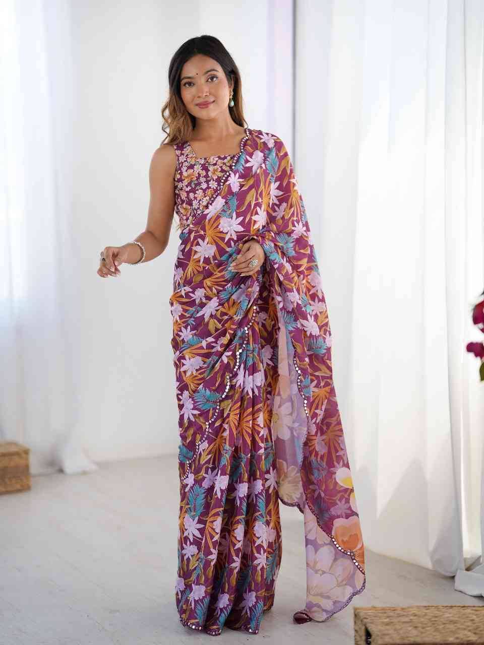 Elena By PC 01 To 10 Series Indian Traditional Wear Collection Beautiful Stylish Fancy Colorful Party Wear & Occasional Wear Chinnon Sarees At Wholesale Price