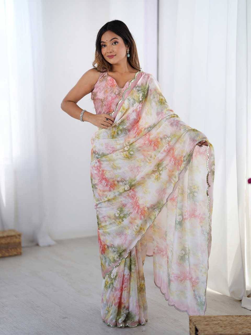 Elena By PC 01 To 10 Series Indian Traditional Wear Collection Beautiful Stylish Fancy Colorful Party Wear & Occasional Wear Chinnon Sarees At Wholesale Price