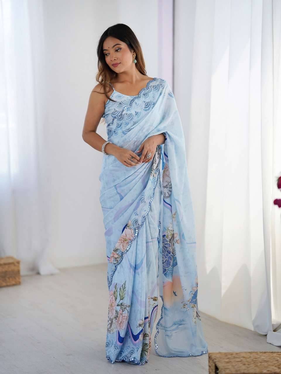 Elena By PC 01 To 10 Series Indian Traditional Wear Collection Beautiful Stylish Fancy Colorful Party Wear & Occasional Wear Chinnon Sarees At Wholesale Price