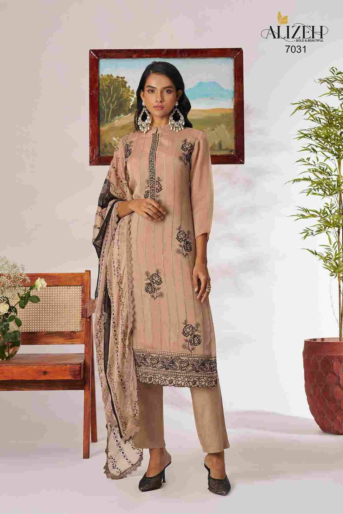 Rose Vol-2 By Alizeh 7030 To 7031 Series Beautiful Festive Suits Colorful Stylish Fancy Casual Wear & Ethnic Wear Pure Organza Dresses At Wholesale Price