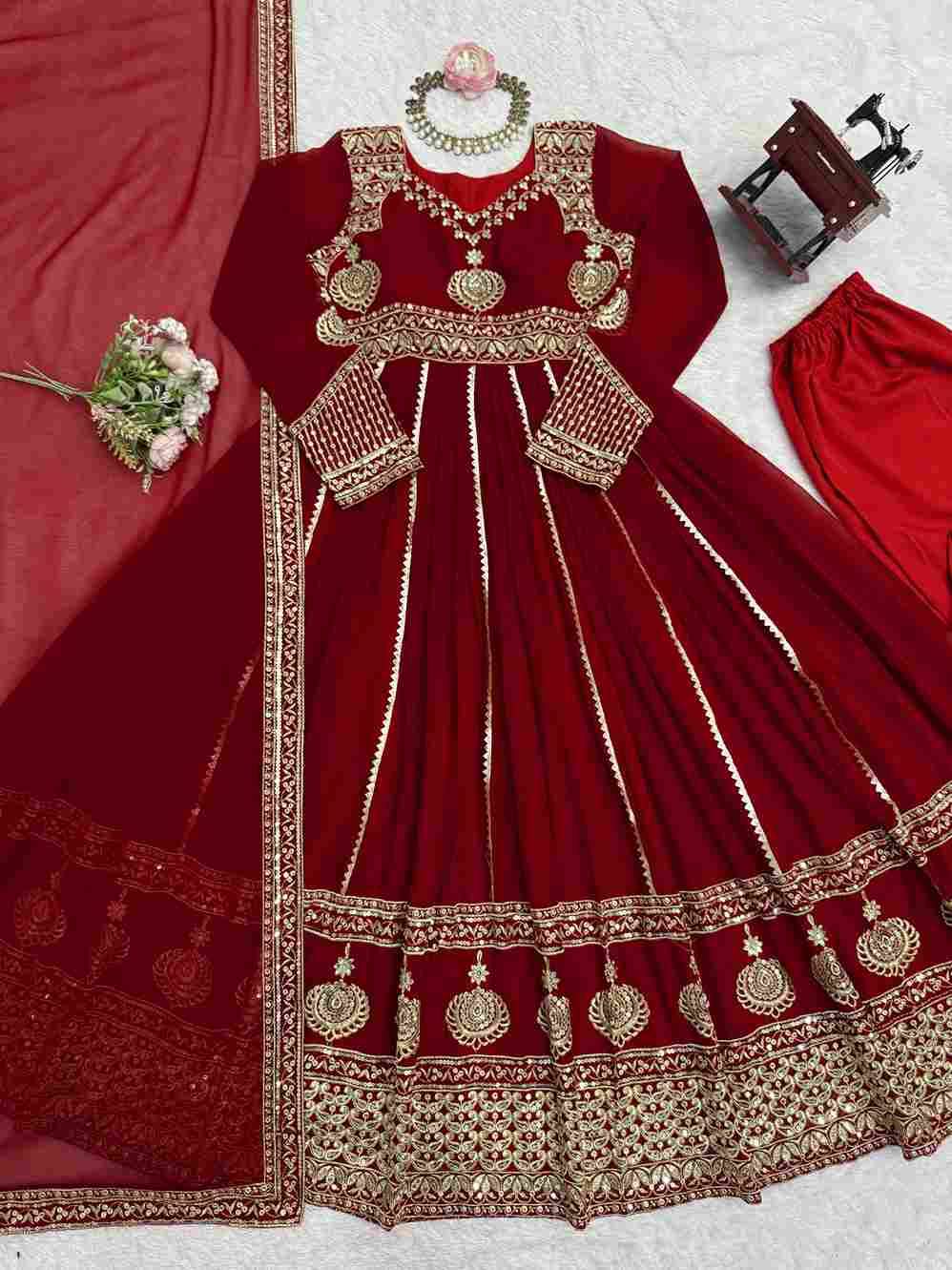 R-5913 By Fashid Wholesale Beautiful Suits Stylish Fancy Colorful Party Wear & Occasional Wear Faux Georgette Dresses At Wholesale Price