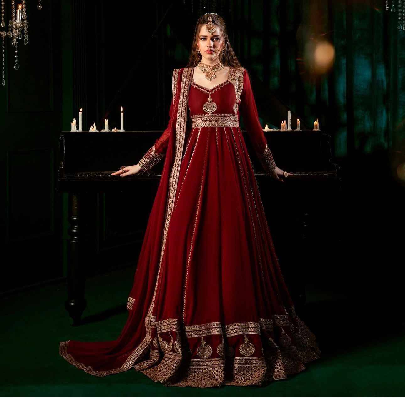 R-5913 By Fashid Wholesale Beautiful Suits Stylish Fancy Colorful Party Wear & Occasional Wear Faux Georgette Dresses At Wholesale Price
