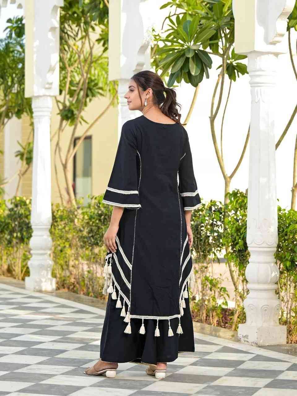 R-5910 By Fashid Wholesale Beautiful Stylish Fancy Colorful Casual Wear & Ethnic Wear Rayon Cotton Dresses With Bottom At Wholesale Price