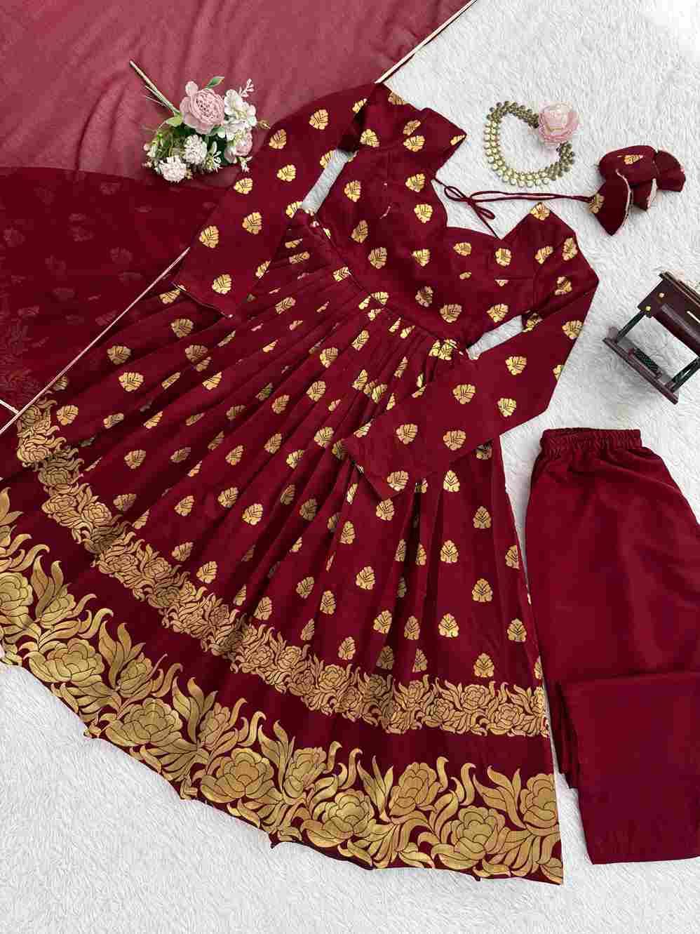 R-5908 By Fashid Wholesale Beautiful Stylish Fancy Colorful Casual Wear & Ethnic Wear Jacquard Dresses With Bottom At Wholesale Price