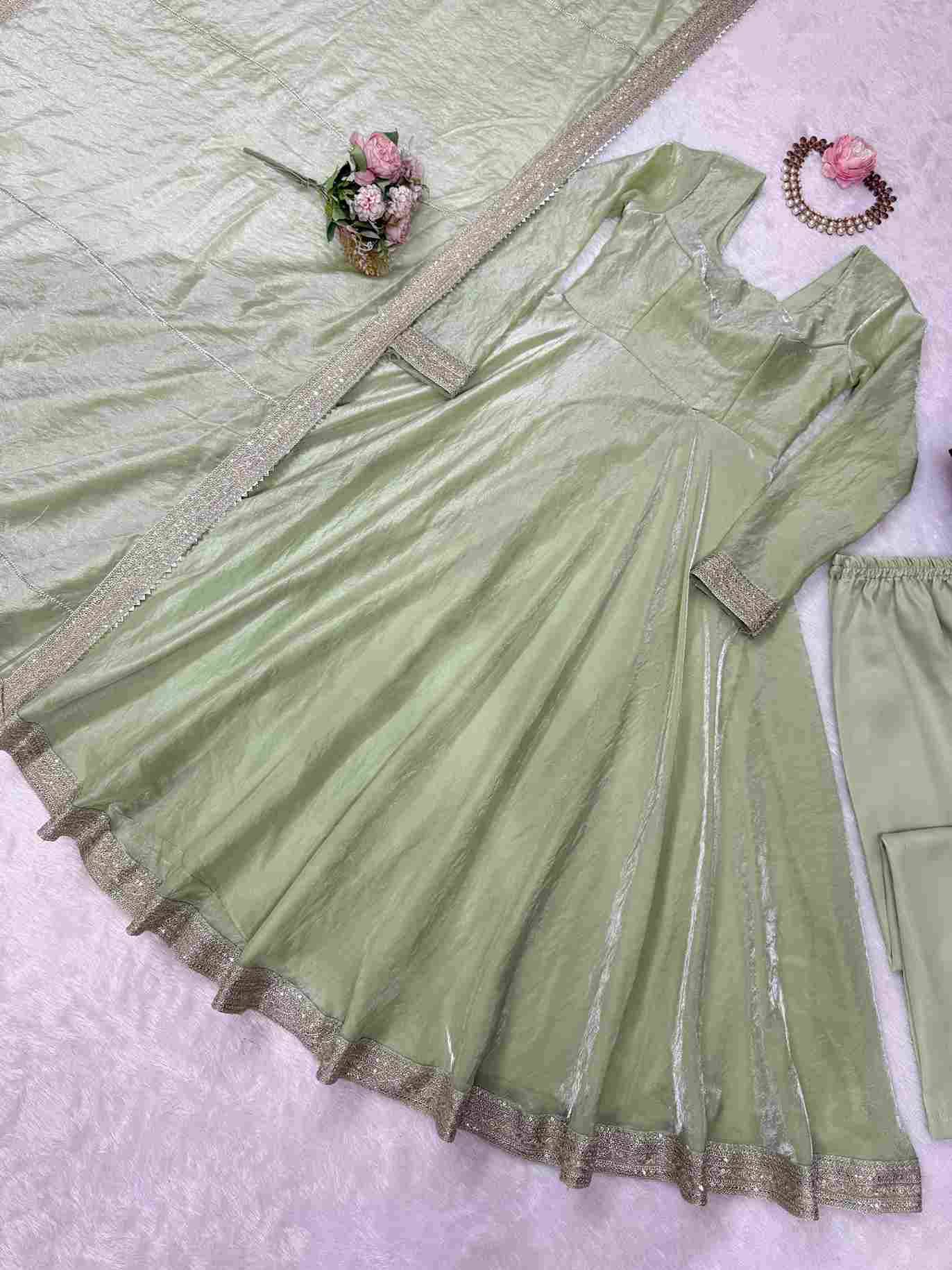 K-1522 By Fashid Wholesale Designer Stylish Fancy Colorful Beautiful Party Wear & Ethnic Wear Collection Fandy Silk Gowns At Wholesale Price