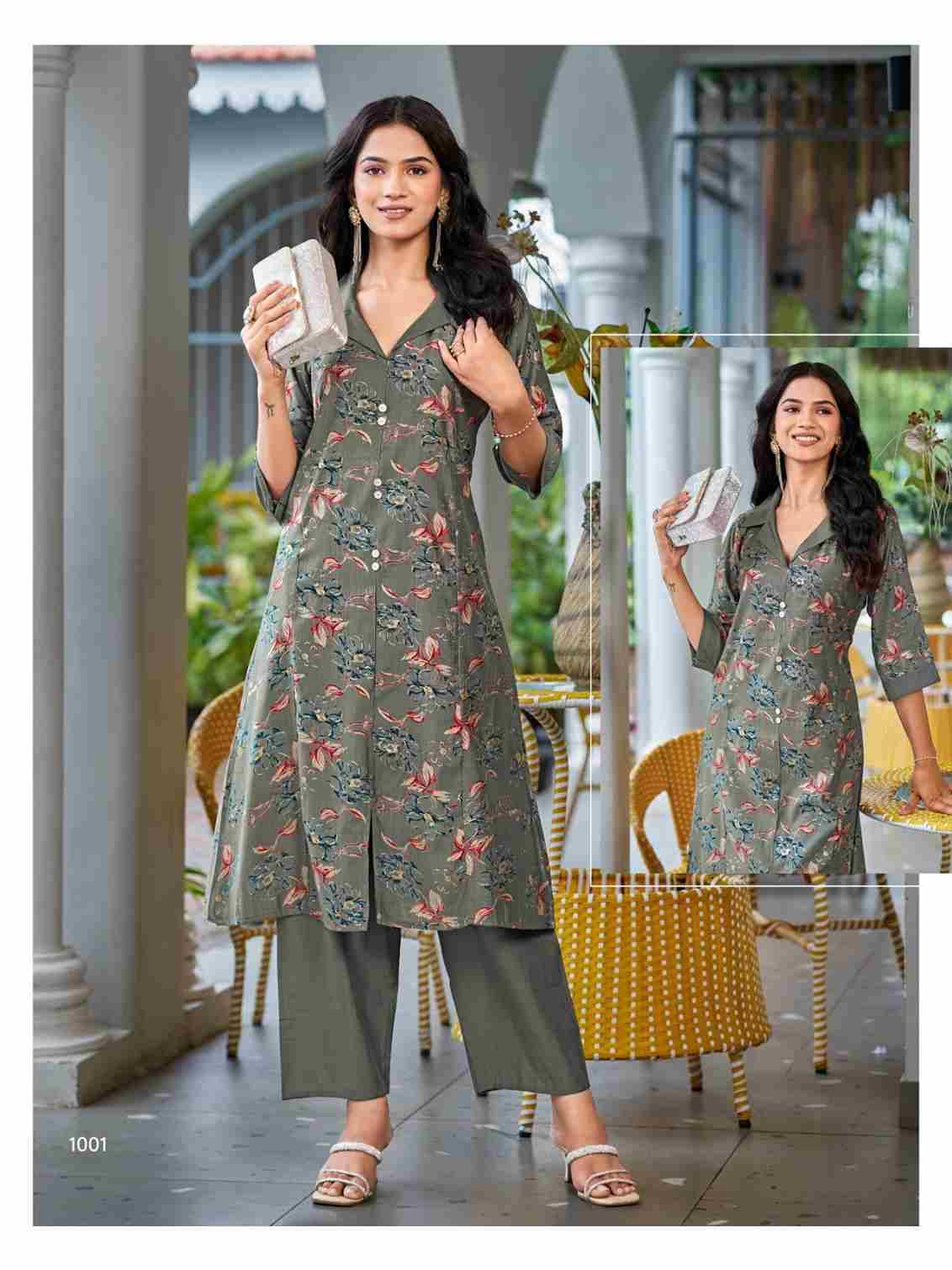 Charmi Vol-1 By Sankheswer 1001 To 1006 Series Designer Stylish Fancy Colorful Beautiful Party Wear & Ethnic Wear Collection Vertican Kurtis With Bottom At Wholesale Price