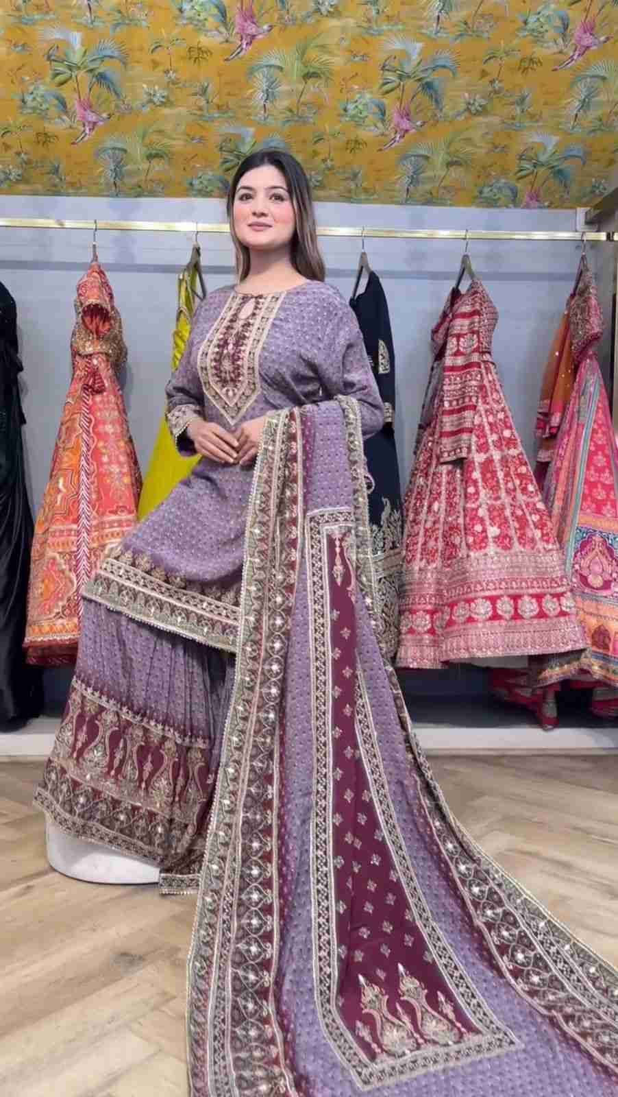 Le-1995 By Fashid Wholesale 01 To 02 Series Beautiful Stylish Fancy Colorful Casual Wear & Ethnic Wear Chinnon Dresses With Bottom At Wholesale Price