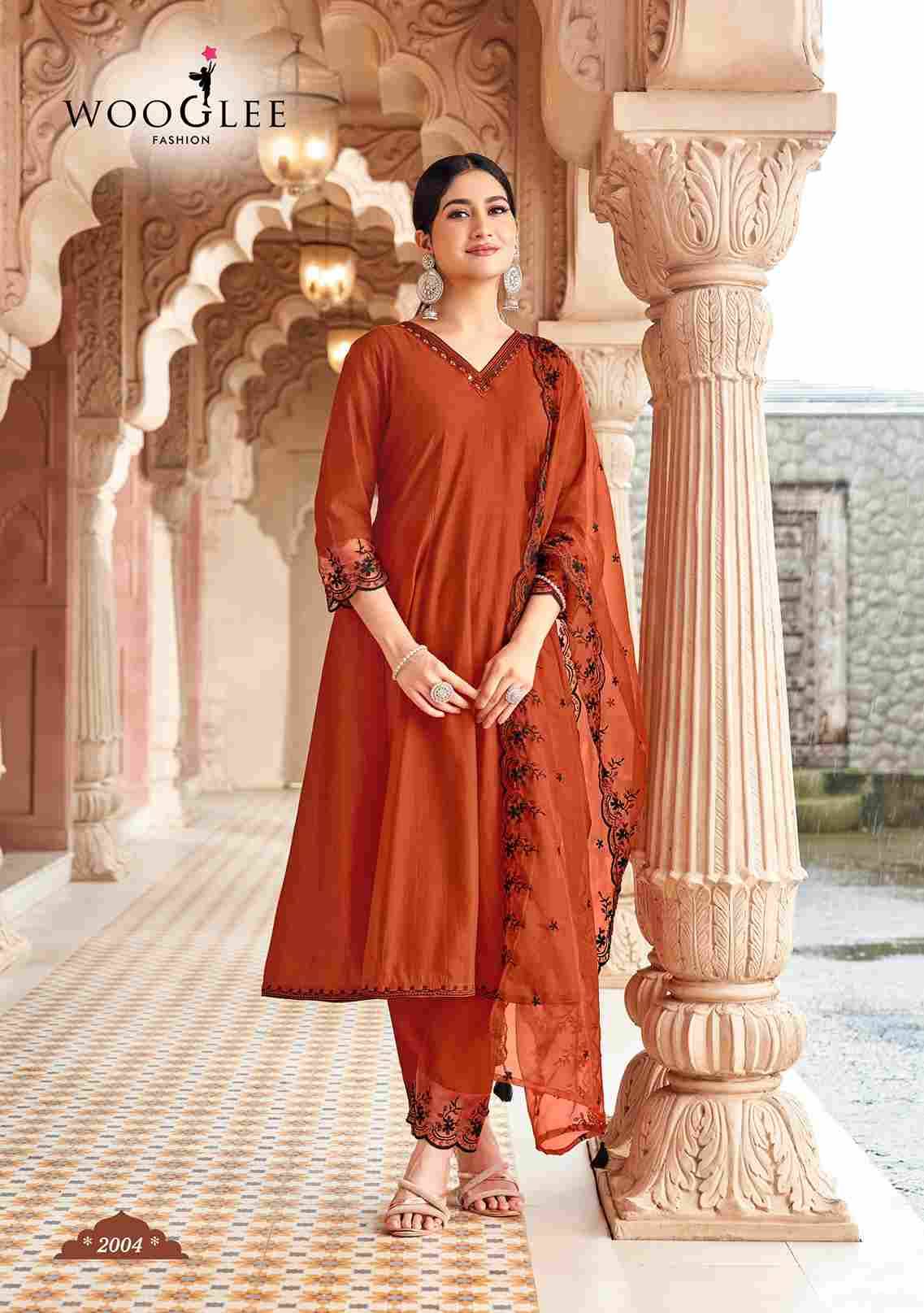 Mirza By Wooglee 2001 To 2004 Series Designer Festive Suits Beautiful Fancy Stylish Colorful Party Wear & Occasional Wear Viscose Dresses At Wholesale Price