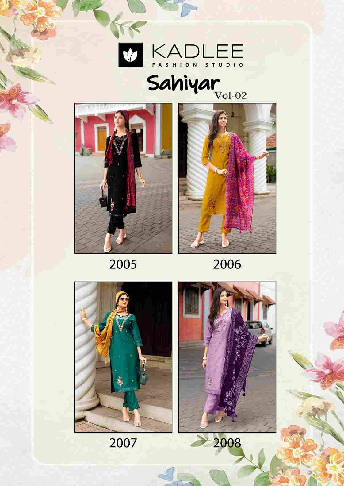 Sahiyar Vol-2 By Kadlee 2005 To 2008 Series Beautiful Festive Suits Colorful Stylish Fancy Casual Wear & Ethnic Wear Heavy Viscose Dresses At Wholesale Price