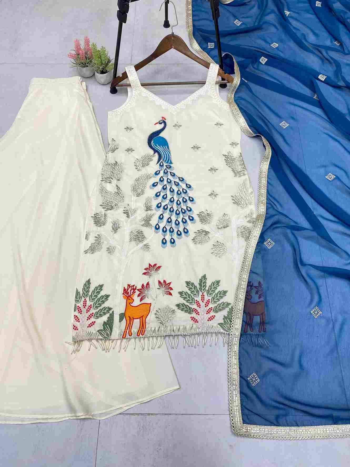 Le-1994 By Fashid Wholesale Beautiful Stylish Fancy Colorful Casual Wear & Ethnic Wear French Crepe Dresses With Bottom At Wholesale Price