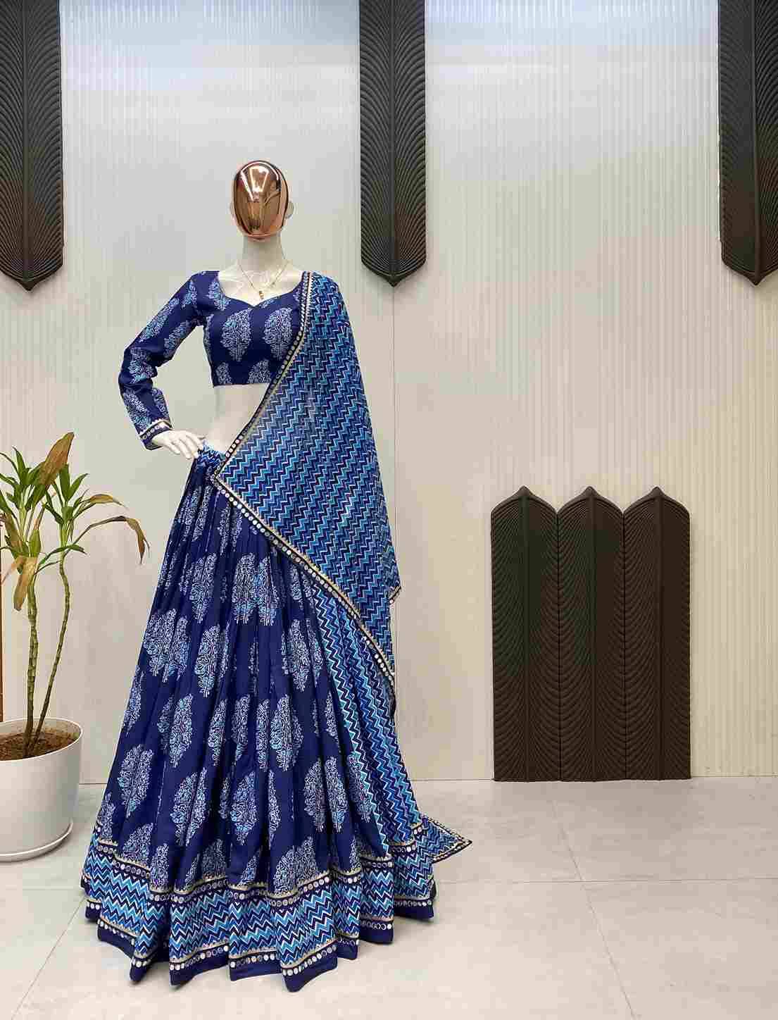 Le-646 By Fashid Wholesale Navratri Wear Collection Beautiful Stylish Colorful Fancy Party Wear & Occasional Wear Polly Rayon Lehengas At Wholesale Price