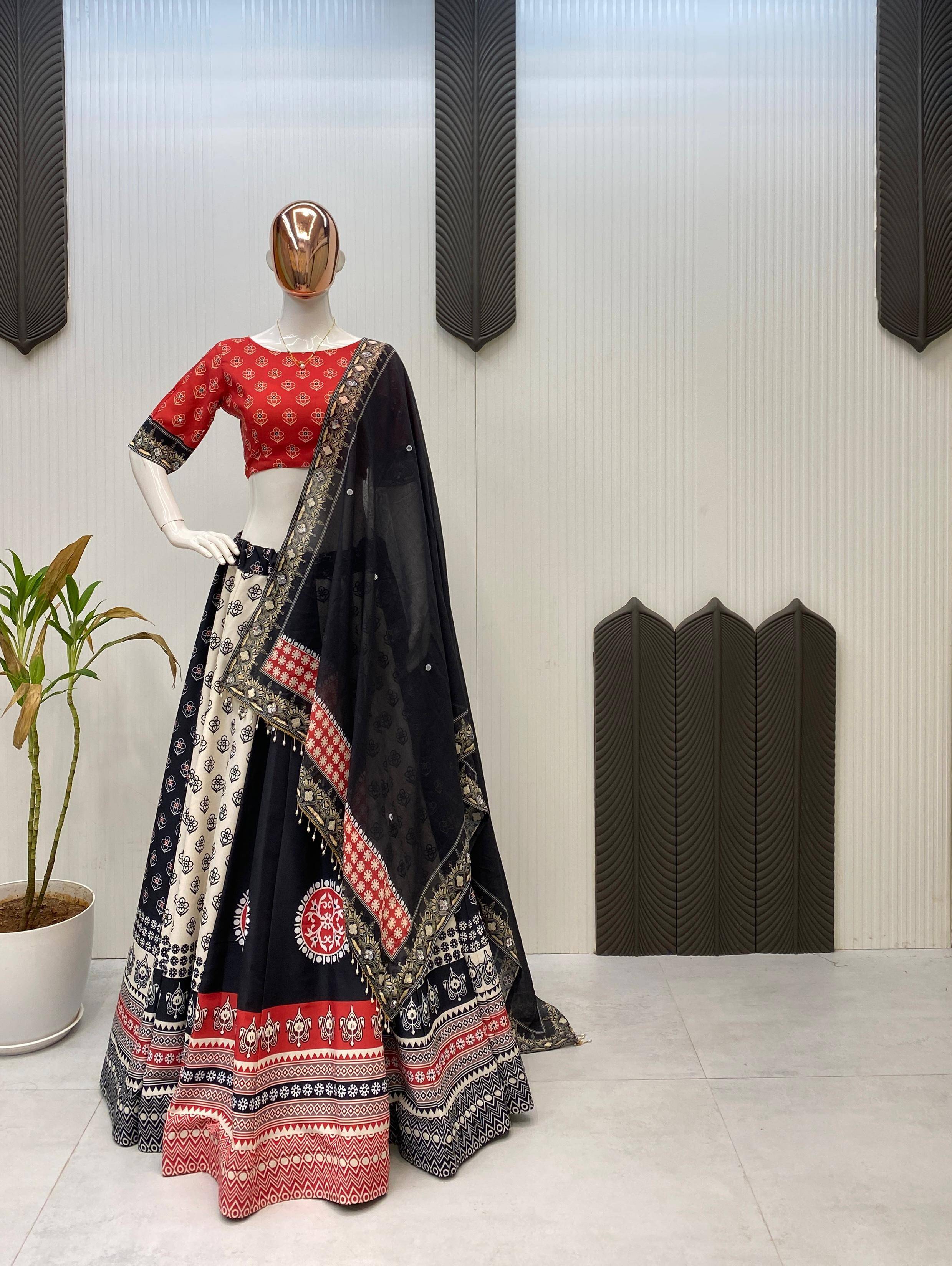 Le-645 By Fashid Wholesale Navratri Wear Collection Beautiful Stylish Colorful Fancy Party Wear & Occasional Wear Polly Rayon Lehengas At Wholesale Price