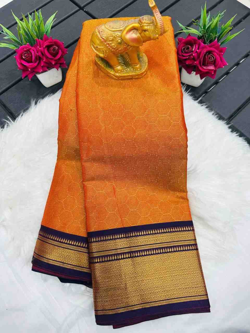 Ab-106 By Fashid Wholesale 01 To 10 Series Indian Traditional Wear Collection Beautiful Stylish Fancy Colorful Party Wear & Occasional Wear Pure Mercerized Kanjivaram Silk Sarees At Wholesale Price