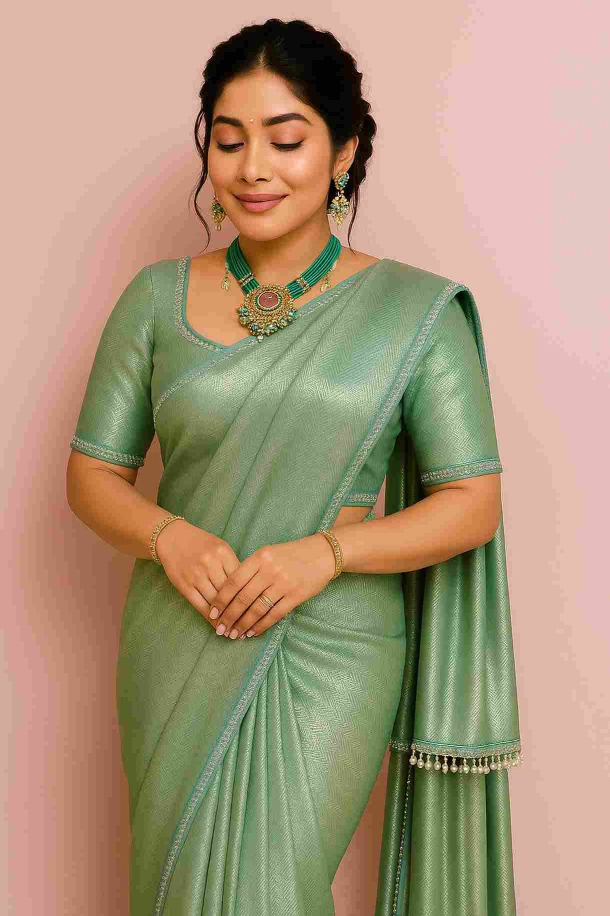Vv-Pastel By Fashid Wholesale Indian Traditional Wear Collection Beautiful Stylish Fancy Colorful Party Wear & Occasional Wear Tissue Silk Sarees At Wholesale Price