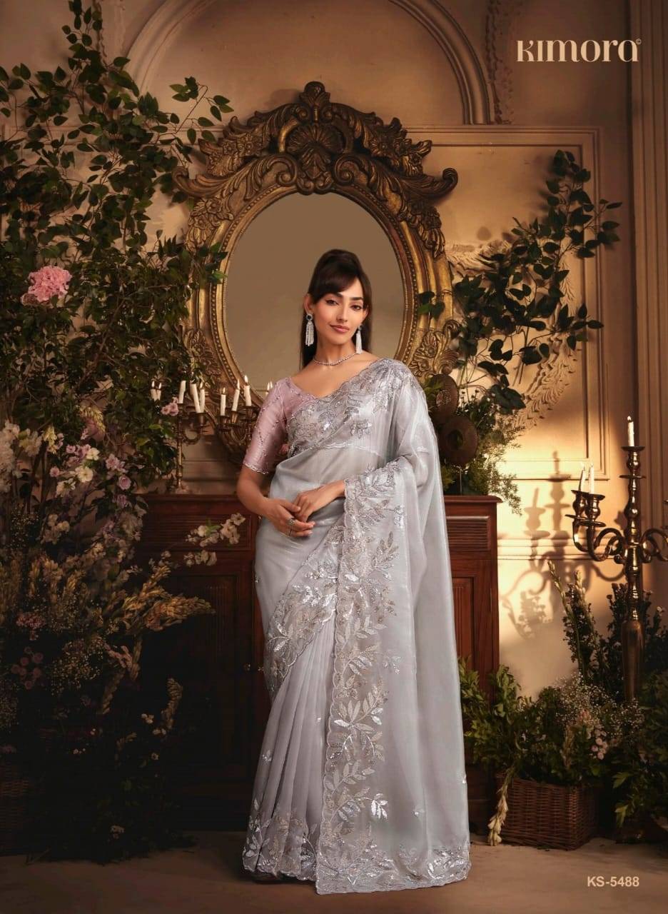 Celebration By Kimora Fashion 5481 To 5491 Series Indian Traditional Wear Collection Beautiful Stylish Fancy Colorful Party Wear & Occasional Wear Fancy Sarees At Wholesale Price