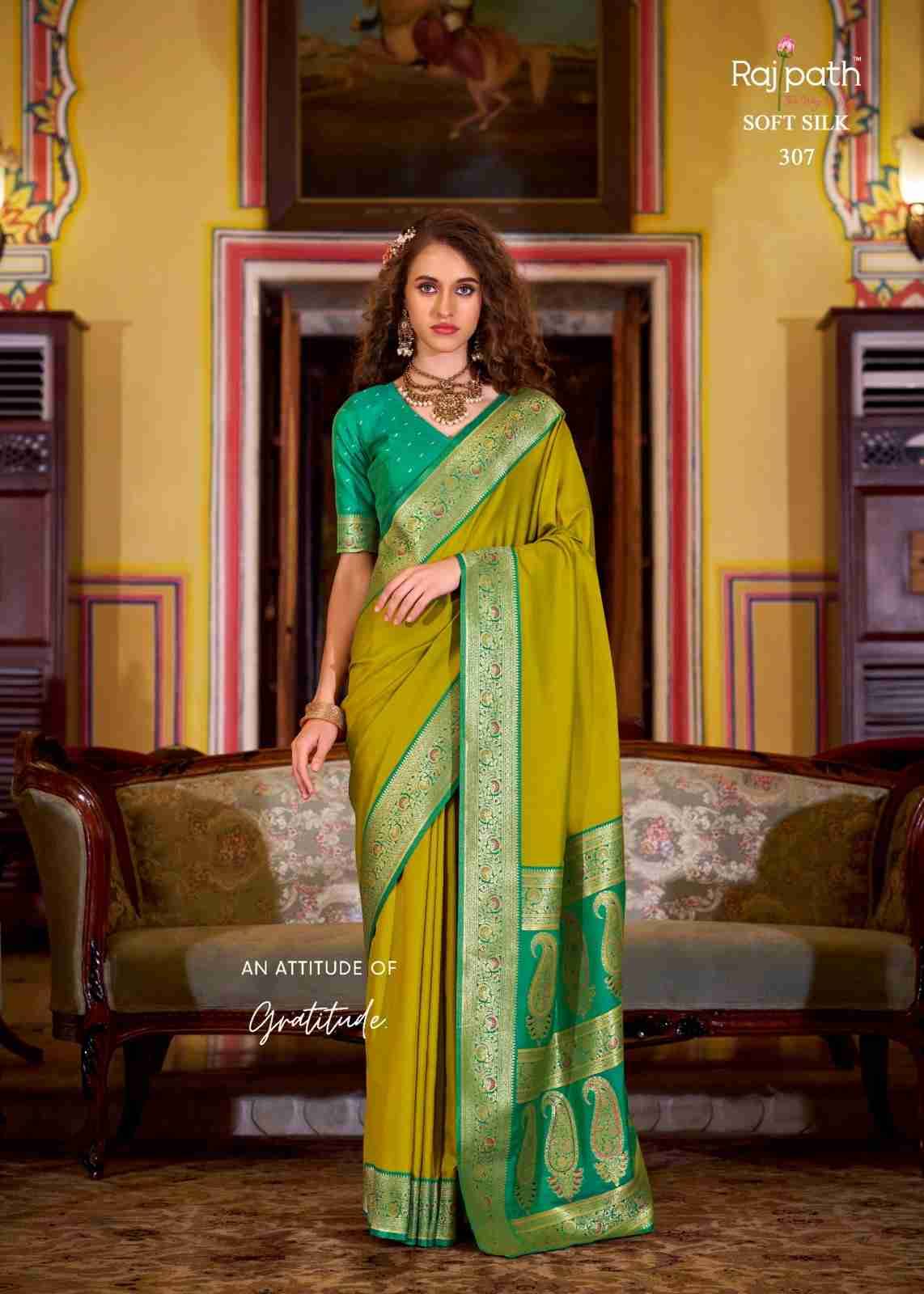 Legender By Rajpath 306 To 313 Series Indian Traditional Wear Collection Beautiful Stylish Fancy Colorful Party Wear & Occasional Wear Soft Silk Sarees At Wholesale Price