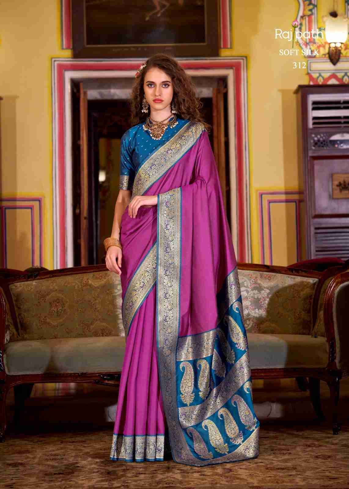 Legender By Rajpath 306 To 313 Series Indian Traditional Wear Collection Beautiful Stylish Fancy Colorful Party Wear & Occasional Wear Soft Silk Sarees At Wholesale Price