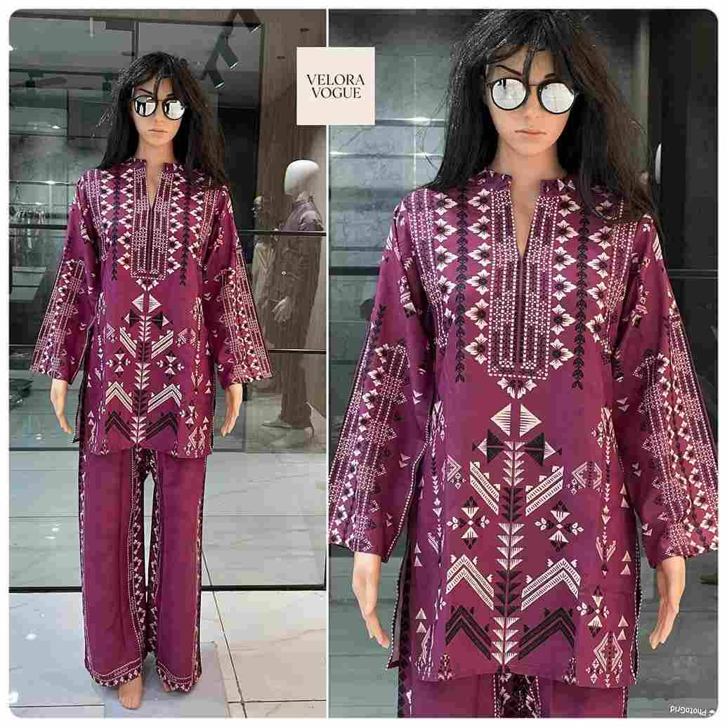 Velora Vogue By Kaamiri 01 To 07 Series Designer Stylish Fancy Colorful Beautiful Party Wear & Ethnic Wear Collection Poly Linen Print Co-Ord At Wholesale Price