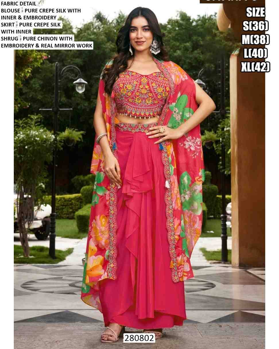 Lucy By Fashid Wholesale 280801 To 280805 Series Beautiful Sharara Suits Colorful Stylish Fancy Casual Wear & Ethnic Wear Jacquard Silk Embroidery Dresses At Wholesale Price