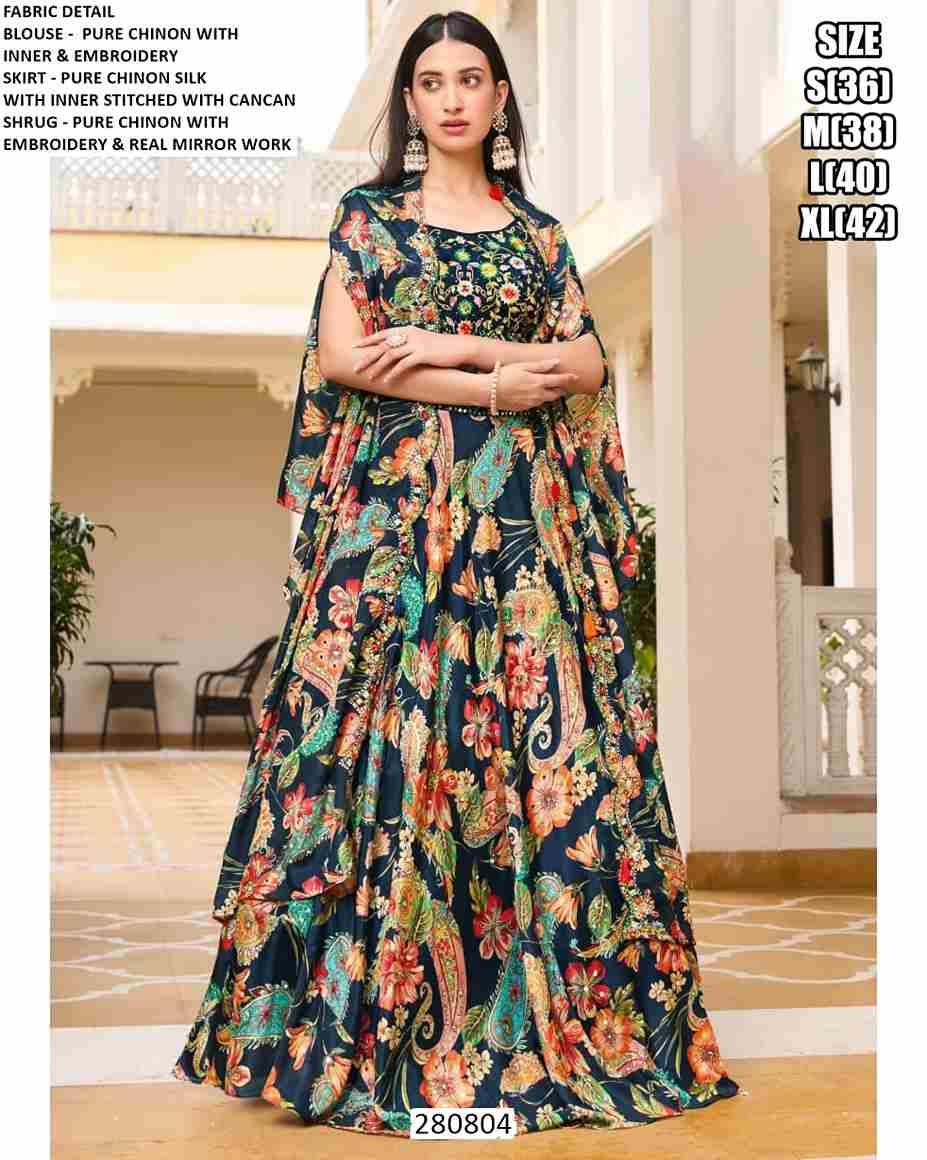 Lucy By Fashid Wholesale 280801 To 280805 Series Beautiful Sharara Suits Colorful Stylish Fancy Casual Wear & Ethnic Wear Jacquard Silk Embroidery Dresses At Wholesale Price