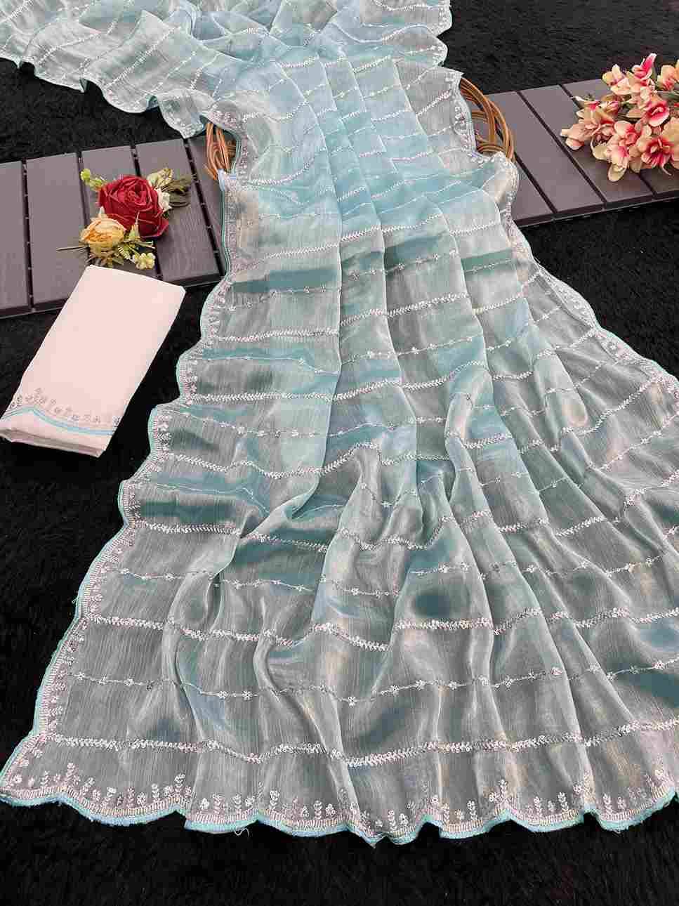 Vs-Zeel By Fashid Wholesale 01 To 03 Series Indian Traditional Wear Collection Beautiful Stylish Fancy Colorful Party Wear & Occasional Wear Jimmy Choo Chiffon Silk Sarees At Wholesale Price
