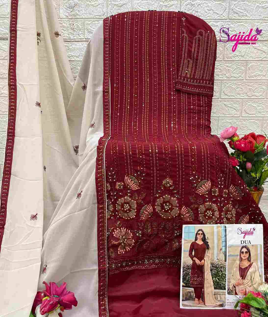 Sajida Hit Design 1070 By Sajida Designer Suit Beautiful Pakistani Suits Colorful Stylish Fancy Casual Wear & Ethnic Wear Heavy Faux Georgette Embroidered Dresses At Wholesale Price