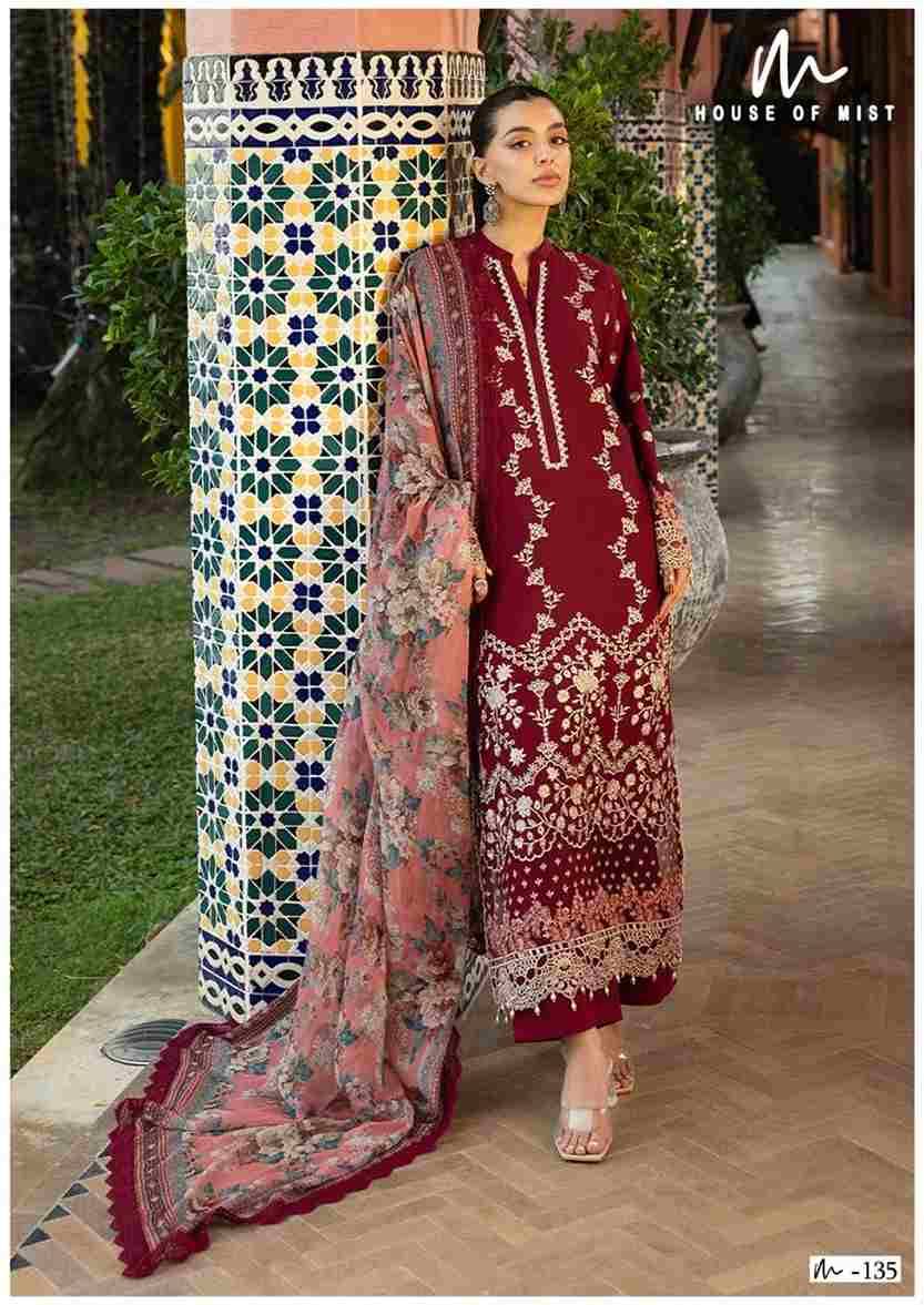 Ghazal Vol-14 By House Of Mist 131 To 136 Series Beautiful Pakistani Suits Colorful Stylish Fancy Casual Wear & Ethnic Wear Pure Cotton Print Dresses At Wholesale Price