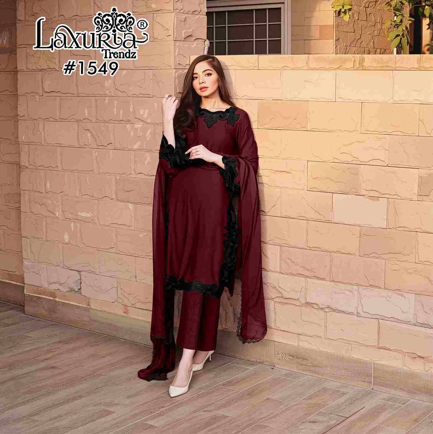 Luxuria Trendz 1549 Colours By Luxuria 1549-A To 1549-B Series Beautiful Pakistani Suits Colorful Stylish Fancy Casual Wear & Ethnic Wear Georgette Dresses At Wholesale Price