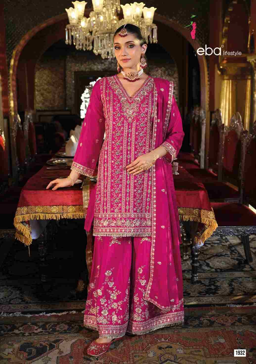 Nayab Gold By Eba Lifestyle 1930 To 1932 Series Beautiful Festive Suits Colorful Stylish Fancy Casual Wear & Ethnic Wear Heavy Chinnon Embroidery Dresses At Wholesale Price